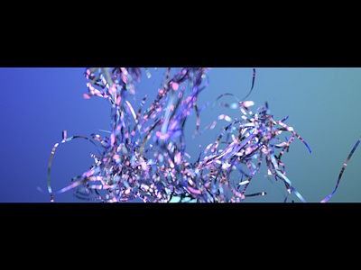 tinsel 2 animation cg fluid dynamics houdini photography simulation sort body strands stripes