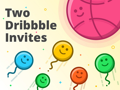 Dribbble Invite debut draft dribbble illustration invitation invite lucky player ui ux winner