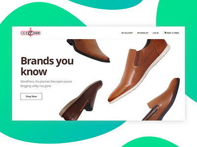 Website for Customised Shoes 01