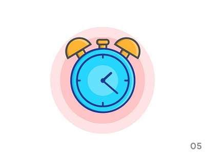 Clock (illustration series 05) clock flat hour icon icon set illustration illustrator minute time ui vector watch