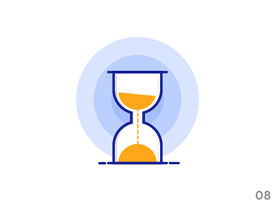 Hourglass (illustration series 08) cons countdown flat hourglass icon icon set outline time ui ui illustration vector