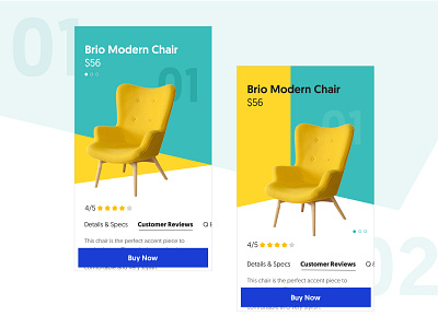 Furniture App - Product Page Concept