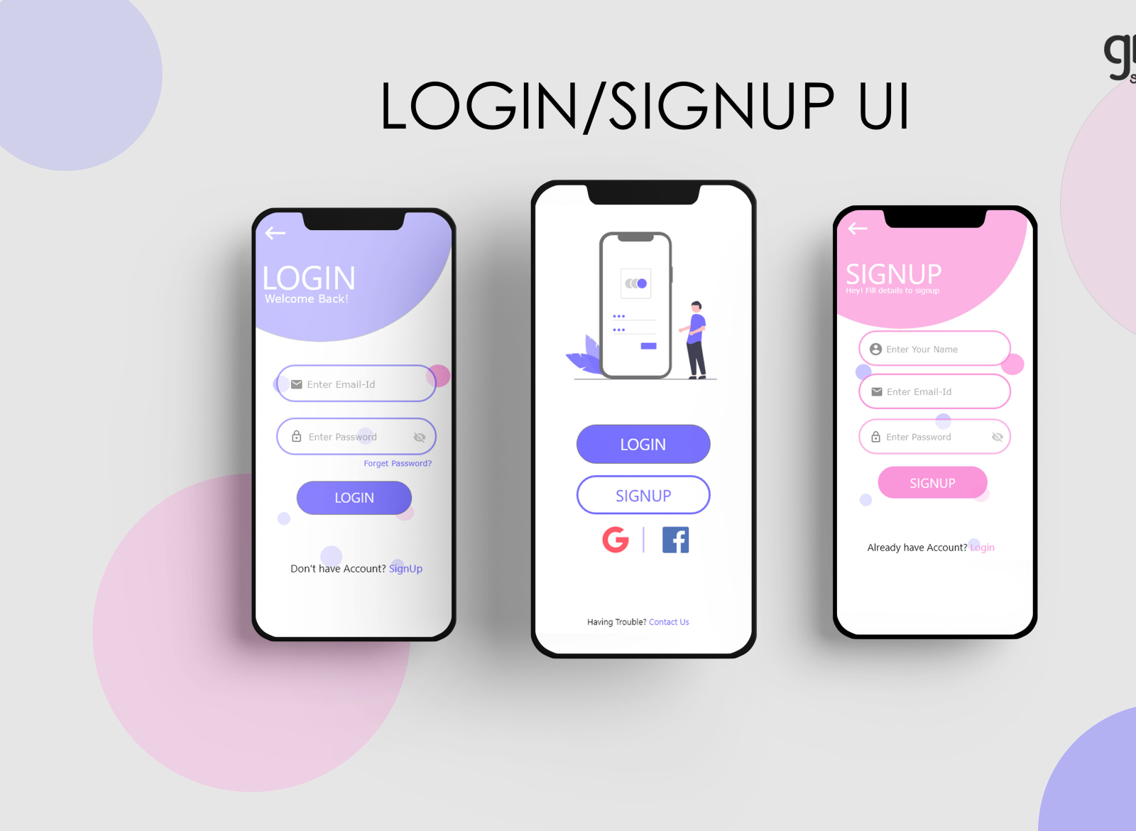 Login/Signup Ui by Pratyush Kumar (Product Designer) on Dribbble