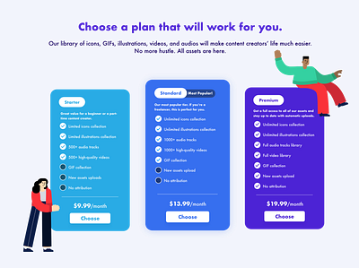 XD Challenge #1 Pricing table adobe adobexd blush creativechallenge design illustration minimal ui uidesign ux