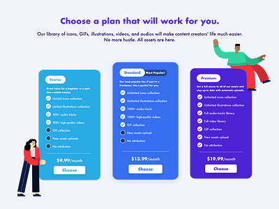 XD Challenge #1 Pricing table