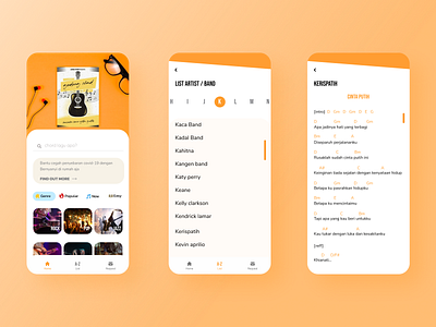 Gudang Chord app chord flatdesign freelance guitar iphone iphone11 mobile ui project