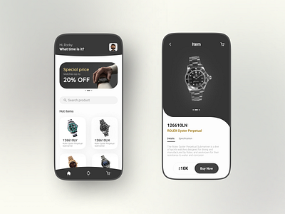 Watch Ecommerce App Design app clean ecommerce flatdesign marketplace mobile ui uiux watch