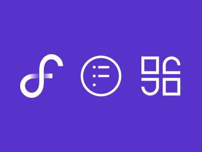 F Logo f identity infinity lending letter loan logo mark