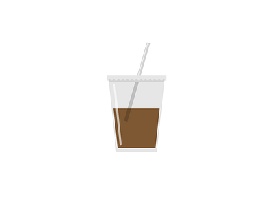 Iced Coffee coffee cup ice iced liquid straw thirsty