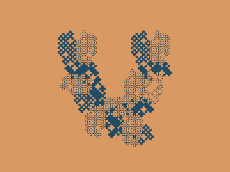 Typehue Week 22: V(eil) box clever brown blue v type typehue bxclvr veil