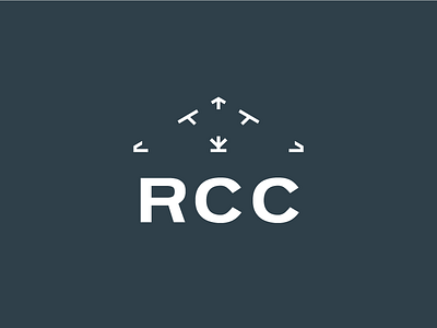 RCC Construction bracket brand building construction frame logo logotype triangle wood