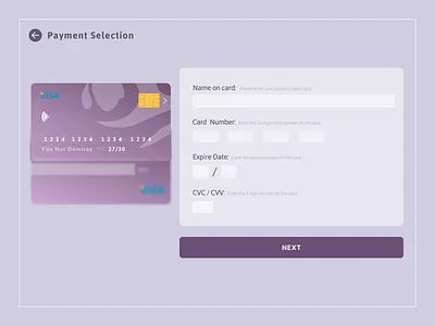 Simple Credit Card Checkout Web View 002 card checkout creditcardcheckout dailyui ui ux webdesign