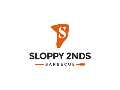 Sloppy 2nds BBQ branding logo typography vector