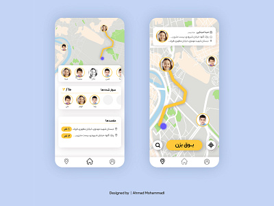 location tracking app ui app design persian ui uidesign
