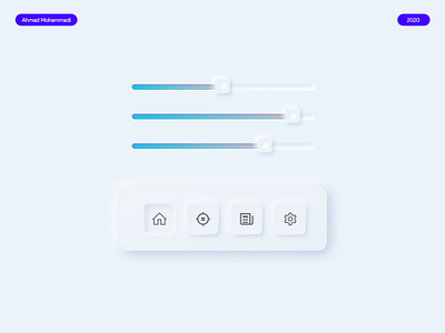 neumorphic UI design