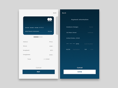 Daily UI 002 - Checkout checkout daily design information payment ui