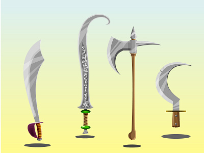 swords game art game design illustration sword swords vector