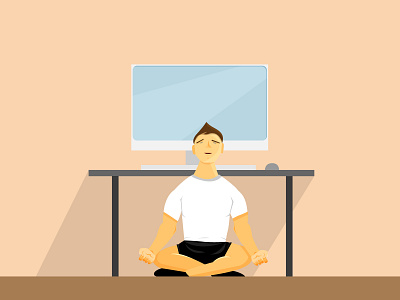 Meditation design illustration meditation vector