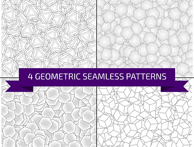 Set of geometric seamless patterns. hexagonal illustration pattern design seamless seamless pattern seamless patterns seamlesspattern vector