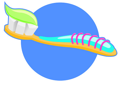 Toothbrush icon or logo