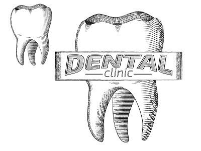 Vintage dental clinic tooth logo dental clinic dental logo icon illustration logo tooth vector vintage vintage icon vintage logo