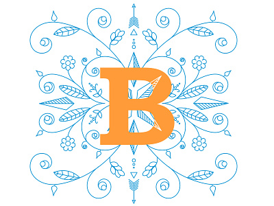 letter b design illustration vector