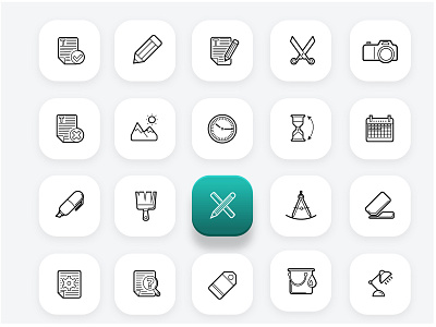 Office icons set (part 1) icon illustration office icons ui vector