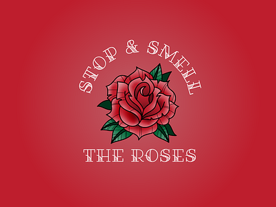 Stop & Smell the Roses design graphic design illustration minimal minimalism