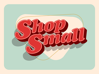 Shop Small design graphic design illustration lettering minimal minimalism type type design