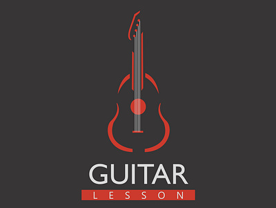 Guiter lesson sample logo acoustic app band branding design guitar guitar pedal guitarist icon logo logo design logotype minimal ui ux