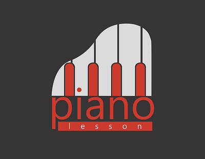 Piano Lesson sample logo branding design icon logo logo design logotype minimal musician piano piano game piano logo teacher ui ux web
