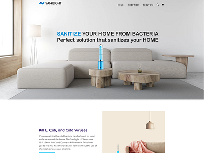 UV Sanitizer - Landing Page