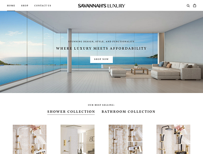 Luxury Furniture Shopify Store branding dropshipping landing page logo shopify typography web web design webdesign website