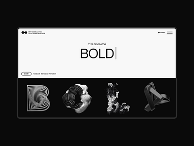 Instatype 36daysoftype c4d42 cinema4d desktop graphicdesign minimal typography ui ux web webdesign