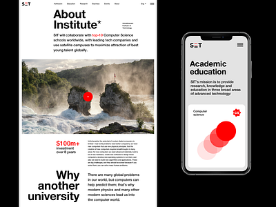SIT about adaptive branding design education education website minimal mobile responsive typography ui ux web webdesign