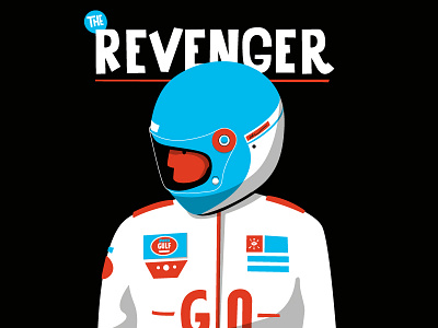 Never give up car editorial espn illustration moto pilot race racer ride run sport title