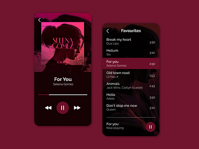 Music Player dailyuichallenge design mobile ui music player