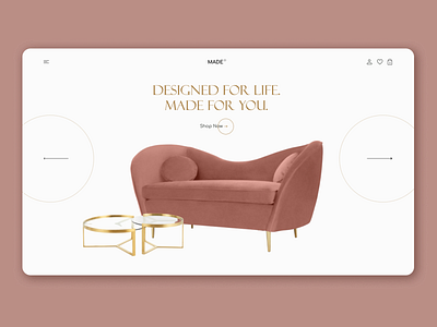 Online furniture store design furniture minimalistic online store ui ux