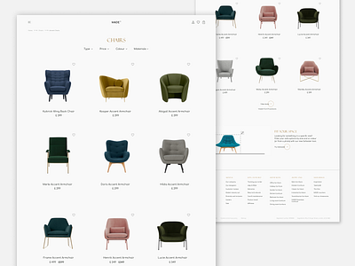 E-commerce list ecommerce furniture furniture store online shop ui ux web design