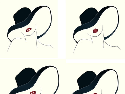 lips design flat illustration illustrator minimal vector