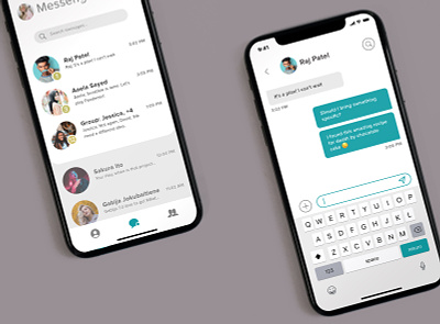 Messenger App app design messenger messenger app ui