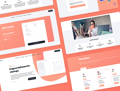 Enigma - Software Webflow template design development digital resources landing saas software templates ui design webflow website