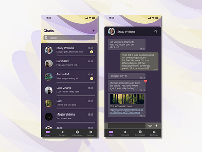Direct Messenger - Daily UI 13 app communication dailyui design designer messenger ui ux