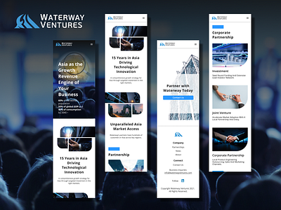 Waterway Ventures Responsive Website Design