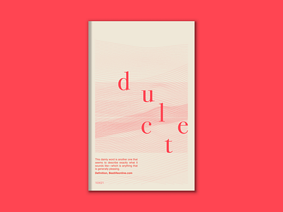 Dulcet Book Cover book cover design designer graphic design illustrator music sound typography vectorart visual design