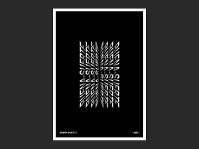 Buena Suerte Typography Poster