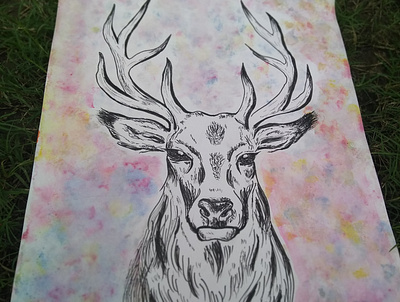 My way Deer art artist artwork deer deer illustration design design art designer illustration illustration art illustrations illustrator marker pen painting sketch watercolor