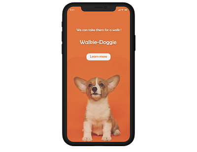 Walkie-Doggie App design by Simran Kaur branding design designer dogwalker mobileappdesign ui uiuxdesign