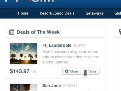 Travel Site [deals layout]