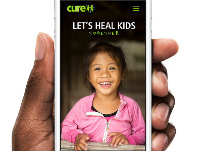cure.org redesign concept cure frutiger